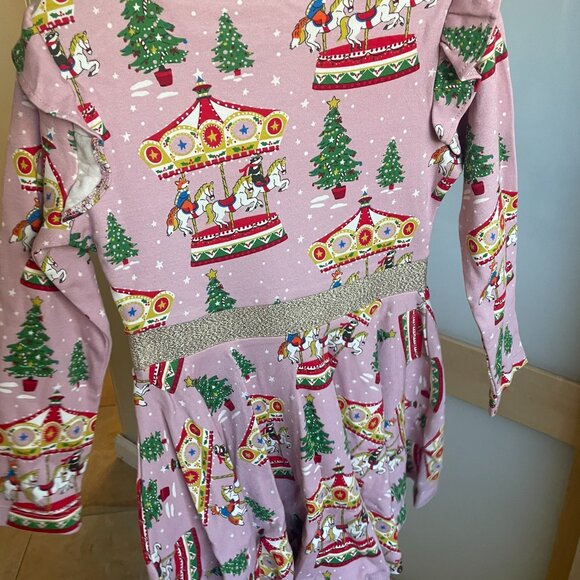 Girls Mini Boden Mabel Twirly carousel Dress 4-5Y NEW - Picture 2 of 3